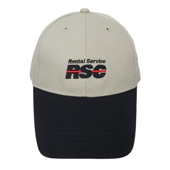 RSC Rental Services Adjustable Slide Cap Trucker Hat Khaki Black ProCorp Images - Picture 1 of 10